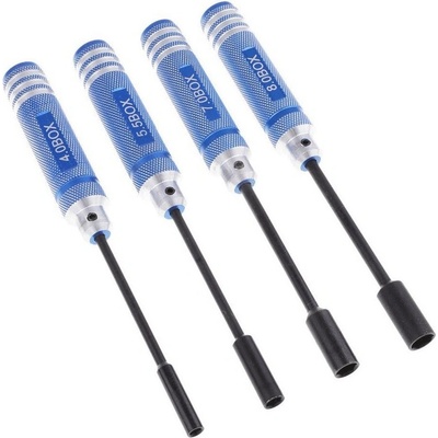 Siva Siva sada 4 profesionálních klíčů na matky 4/ 5,5/7/8 mm GmbH