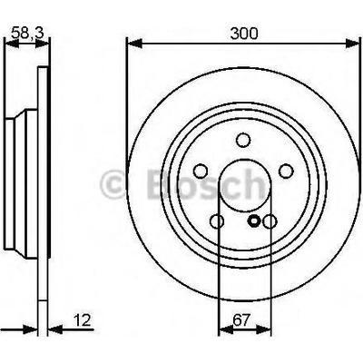 BOSCH Brzdový kotouč - 300 mm BO 0986479414 | Zboží Auto