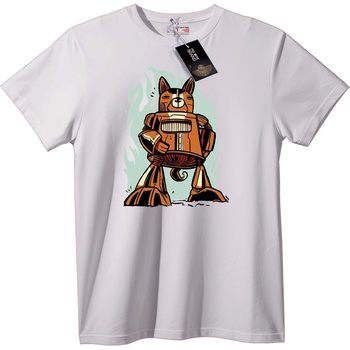 NOONEBRAND Тениска Котка робот - XS, White
