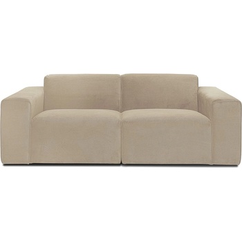 Scandic Бежов велурен диван 202 cm Sting - Scandic (STING 2 STR. WAVE 5-1)