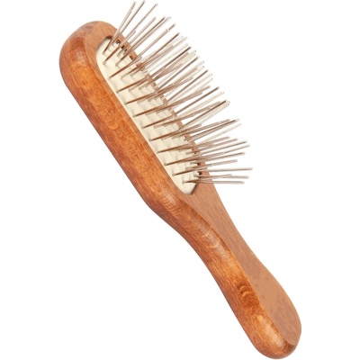 Show Tech Mini Wooden Pin Brush Walnut 12 cm