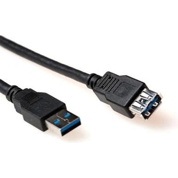 ACT usb 3.0 a мъжки към usb a женски 2 м черен sb3043 (sb3043)
