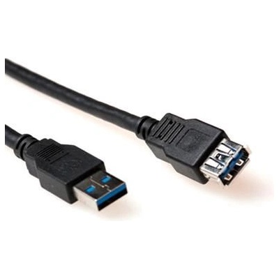 ACT usb 3.0 a мъжки към usb a женски 2 м черен sb3043 (sb3043)