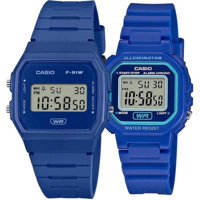 Casio Комплект часовници за двойки Casio F-91WB-2A1EF-LA-20WH-2AEF (F-91WB-2A1EF-LA-20WH-2AEF)