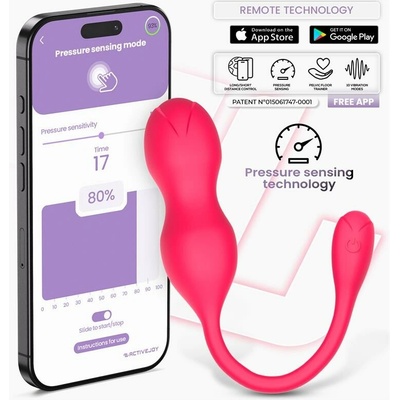 InToYou App Series Kyra Pelvic Floor Trainer with Pressure Sensing & App Pink