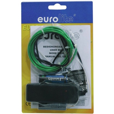 Eurolite neonový provázek 2mm, 2m, zelený