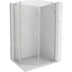 Mexen Mist L асиметрична петстенна душ кабина с отварящи се врати 80 x 90 см (8A8L-080-090-97-00)