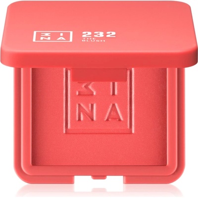 3INA The Blush компактен руж цвят 232 - Coral red, matte 7, 5 гр