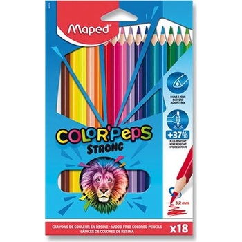 Maped Color´Peps Strong trojhranné farbičky 18ks v kartónovom obale