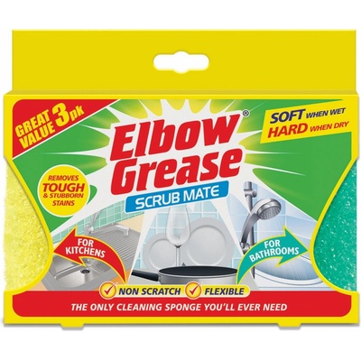 Scrub Elbow Grease Mate tuhnúca hubka 1 ks