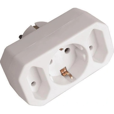 EUROLAMP Eurolamp Адаптер 1 Шуко и 2 нормални гн