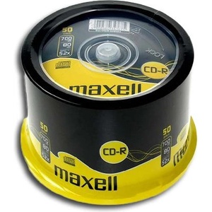 Maxell CD-R80 MAXELL cake box wrapped, 700MB, 52x, 50 бр - caretech