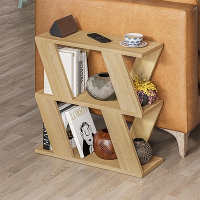 TopMebel Помощна маса Lazena TopMebel от меламин в цвят дъб 60x22x57cm