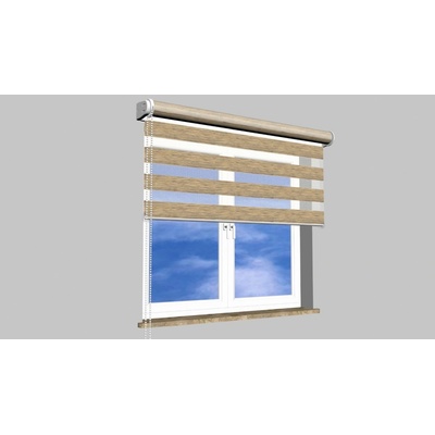 Garnyze-levne Roleta Den - Noc na zeď Maxi Standard DN60 170 x 180 cm