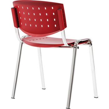 Image 1 of Antares Посетителски стол Antares Taurus Layer PC Червен/Хром (Antares Taurus Layer PC P25)