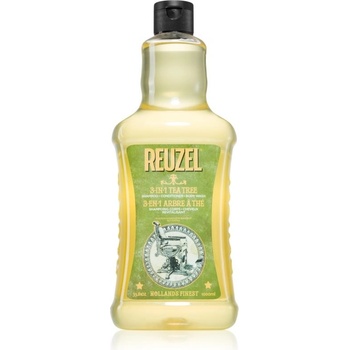 Reuzel Tea Tree 3 v 1 šampón kondicionér a sprchový gél pre mužov 1000 ml