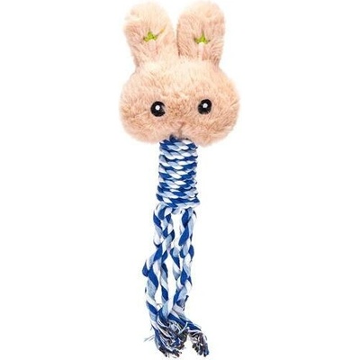 Nobleza plyšová zajíc se šňůrou 30 cm béžová