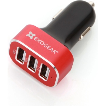 ExoCharge 3 Port Car Charger 5.1A