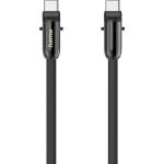 Hama Кабел за зареждане, USB-C, 2 в 1 с връзка за телефон, 1.2 m, черен (HAMA-201751) - cybertrade