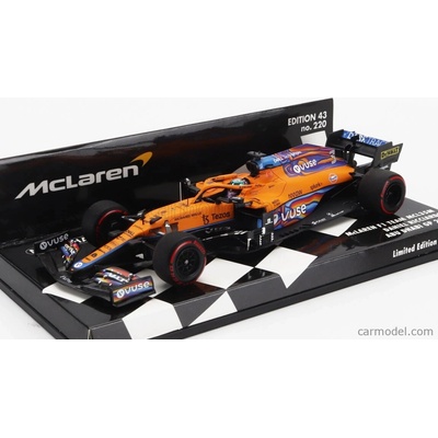 Minichamps Mclaren F1 Team Mclaren N 3 Abu Dhabi Gp 2021 Daniel Ricciardo Oranžová Světle Modrá 1:43