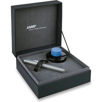 Lamy Studio Brushed Steel plnicí pero dárková sada s inkoustem 1506/0656449 – Hledejceny.cz