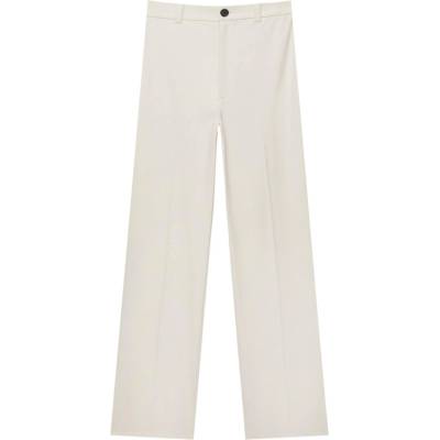 Pull&Bear Панталон с ръб бяло, размер 32