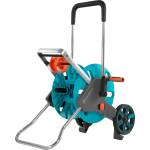 GARDENA CleverRoll M Easy: hose trolley with up to 60 m capacity, particularly stable, with comfortable hose guide in a robust metal frame, drip stop, tool-free assembly (18515-20) (18515-20)