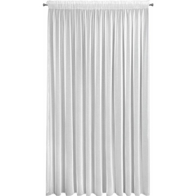 ZÁCLONA TAMINA NA PÁSKE 350X270 CM BIELA