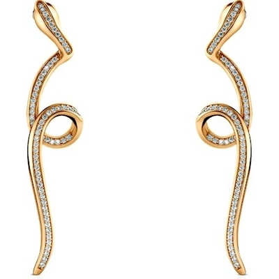 SAVICKI Náušnice Serpentéa: pozlátené striebro B-K-K0845-00464-925-Z