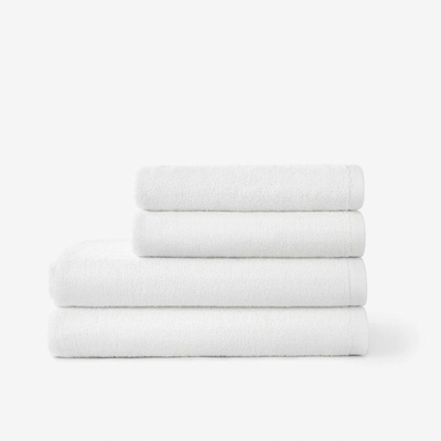 Goldea bavlněný froté ručník soft bez bordury bílý 50 x 100 cm