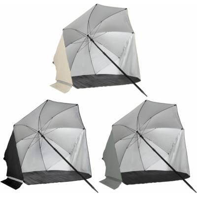 VIRTUFIT Beach Parasol Premium Sivý