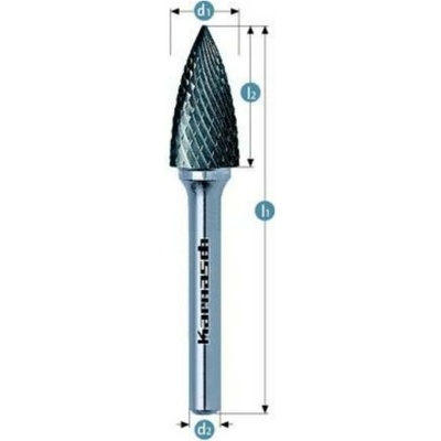 Karnasch Professional Tools Technické frézy – Klenuté se špičatým hrotem - 11.3061-065