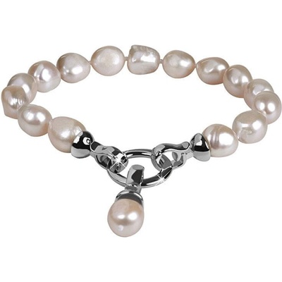 JwL Luxury Pearls náramok z pravých bielych perál JL0560