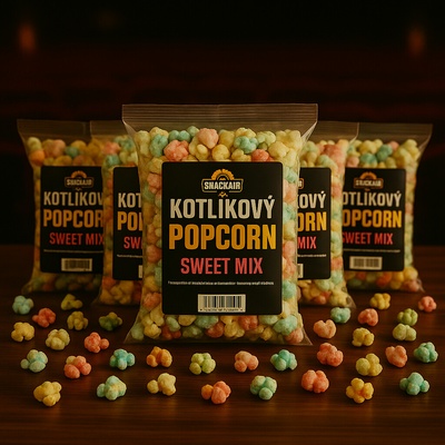 SnackStore.cz Popcorn slaný máslový párty balík 5 x 1 l