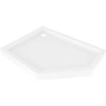 Mexen Flow+ петостенен поддушник ляв 100 x 90 см, бял гланц - 46P109010LH (46P109010LH)