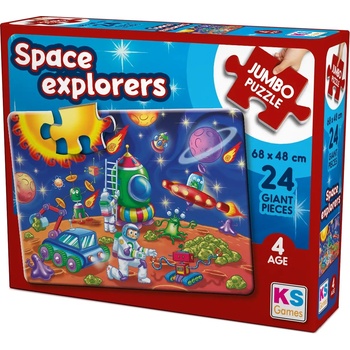 KS Games Пъзел KS Games от 24 XXL части - Космически изследователи (JP31011)