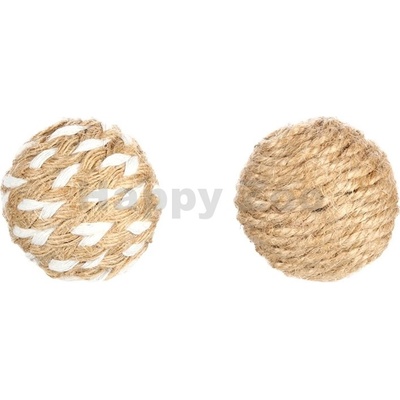 FLAMINGO Hračka pro kočky Cacho míček z provazu 4,3cm