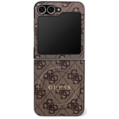 GUESS Калъф Guess 4G Classic MagSafe за Samsung Galaxy Z Flip 7 - кафяв