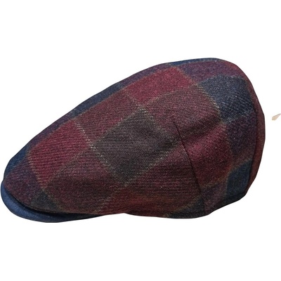 Fiebig Headwear since 1903 pánská kostkovaná vlněná bekovka