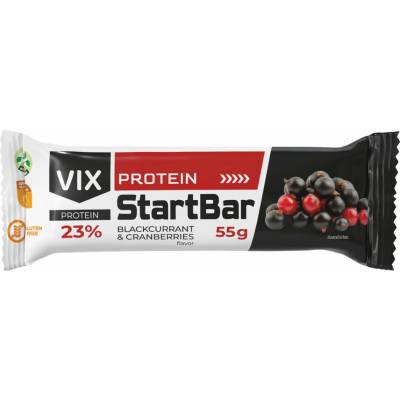 VIX Start Bar proteínová tyčinka Čierne ríbezle brusnica 55 g