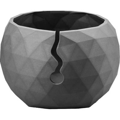 Pro Háčkování Miska na klubíčko LOW POLY XL Stříbrná