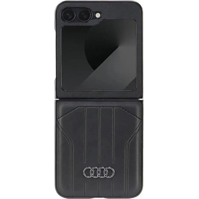 Audi Калъф Audi Synthetic Leather MagSafe за Samsung Galaxy Z Flip 6 - черен (6955250228299)