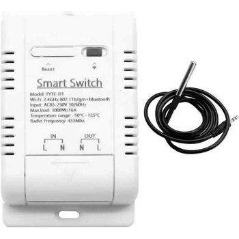 Image 1 of Tuya смарт термометър с външна сонда и реле с Wi-Fi и RF управление