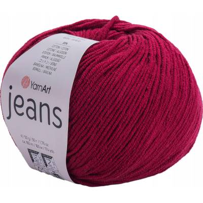 Priadza YarnArt Jeans 66 bordová 50g/160m