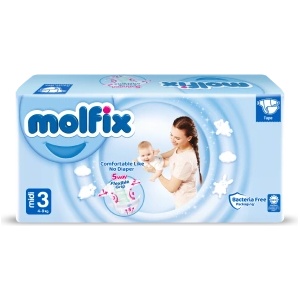 Molfix Бебешки пелени №3 Midi, 4-9 кг, 68 бр (MOLFIX-3-68)