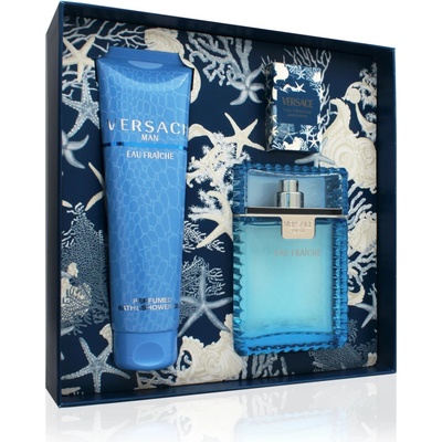 Versace Man Eau Fraiche EDT 100 ml + EDT 5 ml + sprchový gel 150 ml dárková sada