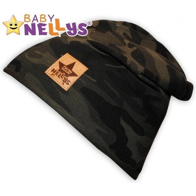 Baby Nellys čiapočka Army zelená