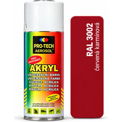 Pro-tech akryl 400 ml červená karmínová