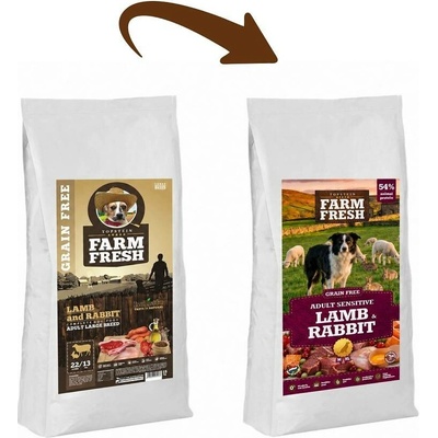 Farm Fresh jehněčí a králičí adult velká Grain Free 1,8 kg