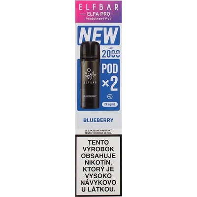 ELF BAR ElfBar Elfa Pro V2 cartridge Blueberry 2 x 2 ml 20 mg